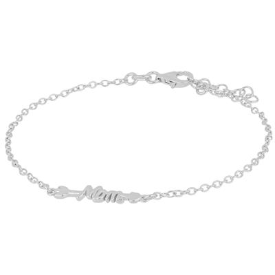 BRACCIALE FRECCIA SCRITTA MOM IN ARGENTO 925°/°°