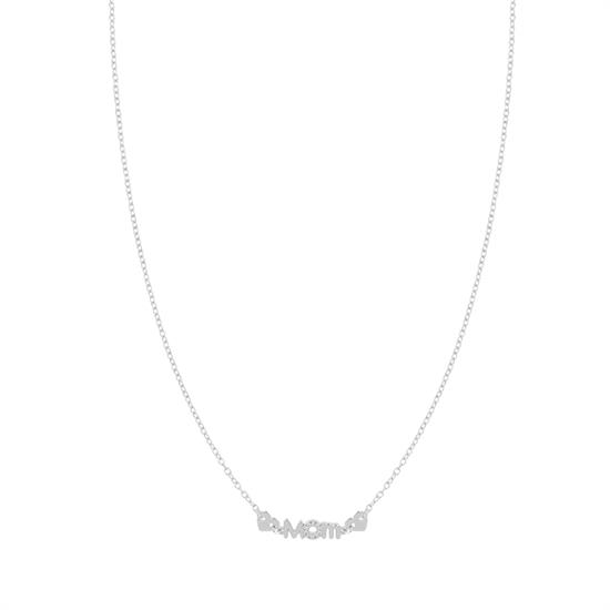 COLLANA MOM CON ZIRCONI IN ARGENTO 925°/°°