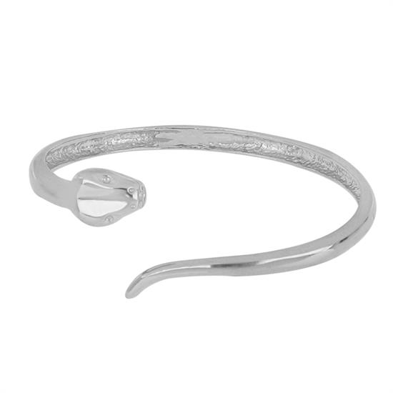 BRACCIALE MANETTA SERPENTE LISCIA IN ARGENTO 925°/°°