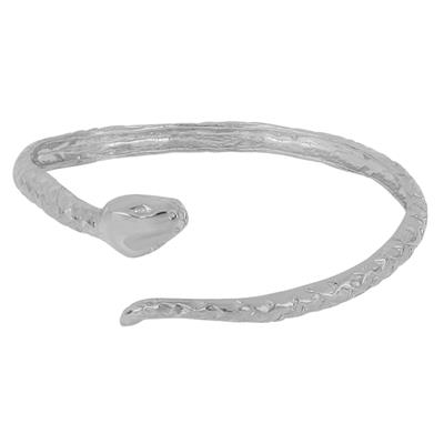 BRACCIALE MANETTA SERPENTE LAVORATA IN ARGENTO 925°/°°