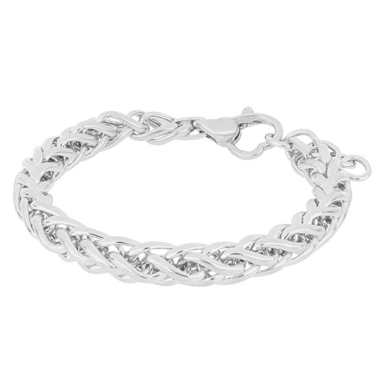 BRACCIALE MAGLIA SPIGA VUOTA IN ARGENTO 925°/°°