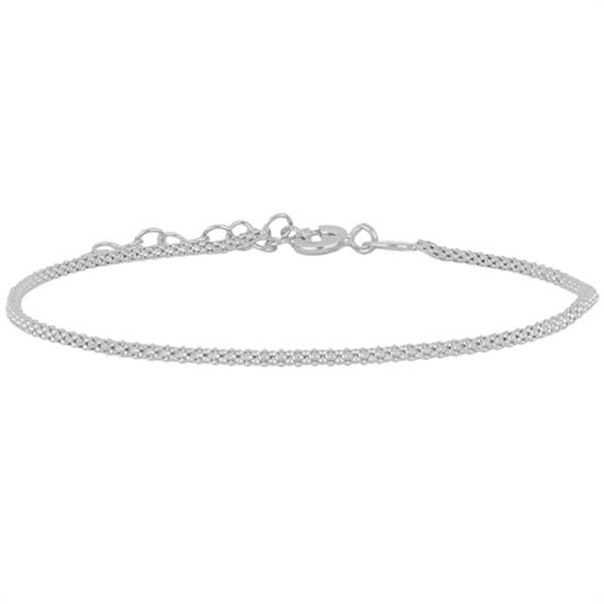 BRACCIALE MAGLIA POP CORN 1.5MM IN ARGENTO 925°/°°