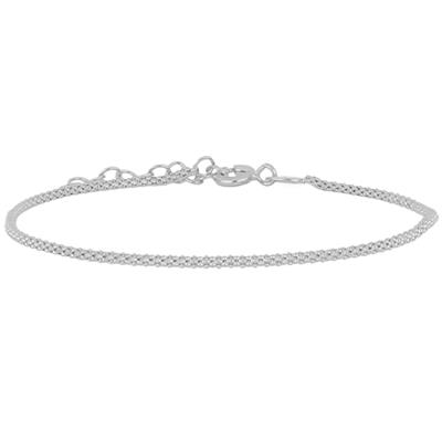 BRACCIALE MAGLIA POP CORN 1.5MM IN ARGENTO 925°/°°