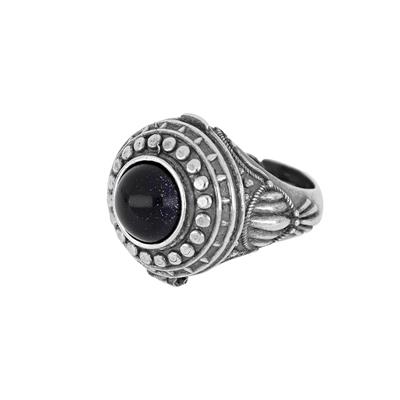 ANELLO BAROCCATO APRIBILE BRUNITI ARGENTO 925°/°° PIETRA