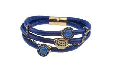 BRACCIALE IN ACCIAIO E LEATHER