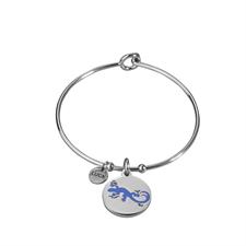 BRACCIALE MANETTA PENDENTE LIZARD IN ACCIAIO