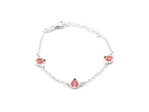 BRACCIALE COCCINELLE SMALTO IN ARGENTO 925°/°°