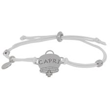 BRACCIALE CAPRI RODIO IN ARGENTO 925°/°° ED ELASTICO