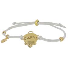 BRACCIALE CAPRI DORATO IN ARGENTO 925°/°° ED ELASTICO