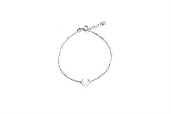 BRACCIALE MEZZA LUNA MINI IN ARGENTO 925°/°°