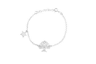 BRACCIALE ALBERO DELLA VITA FUSTO STELLE IN ARGENTO 925°/°°