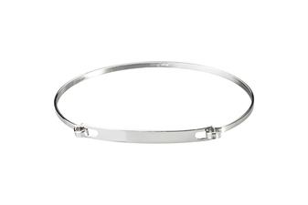 BRACCIALE MANETTA CON TARGHETTA IN ARGENTO 925°/°°