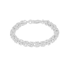 BRACCIALE MAGLIA BIZANTINA IN ARGENTO 925°/°°