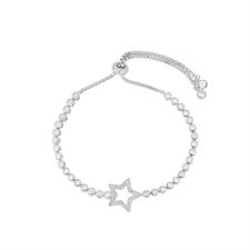 BRACCIALE TENNIS STELLA CON ZIRCONI IN ARGENTO 925°/°°