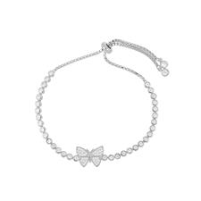 BRACCIALE TENNIS FARFALLA CON ZIRCONI IN ARGENTO 925°/°°