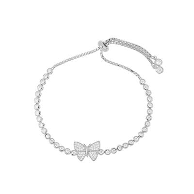 BRACCIALE TENNIS FARFALLA CON ZIRCONI IN ARGENTO 925°/°°