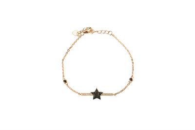 BRACCIALE BARRETTA STELLA CENTRALE ROSE' ARGENTO 925°/°° ZIRCONI