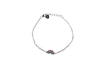 BRACCIALE ARCOBALENO RODIO IN ARGENTO 925°/°° ZIRCONI