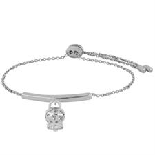 BRACCIALE BARRETTA CAMPANELLA TRAFORATA PICCOLA CZ W ARGENTO 925°/°°