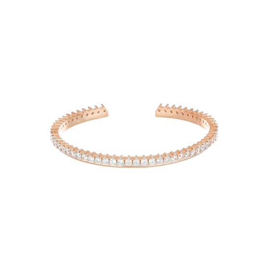 BRACCIALE MANETTA REGOLABILE ROSE' ARGENTO 925°/°° 1FILO ZIRCONI