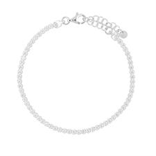 BRACCIALE TENNIS CIPOLLINO RODIO IN ARGENTO 925°/°° ZIRCONI