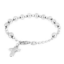 BRACCIALE ROSARIO IN ARGENTO 925°/°° MM6