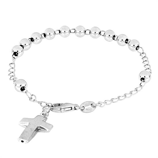 BRACCIALE ROSARIO IN ARGENTO 925°/°° MM5