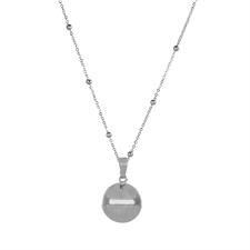 COLLANA CHIAMA ANGELI GRANDE LISCIO BRASS SILVER