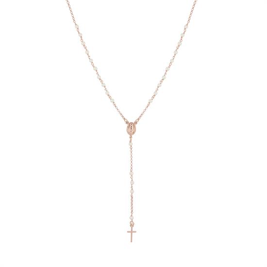 COLLANA ROSARIO IN ARGENTO 925°/°° CON PERLE