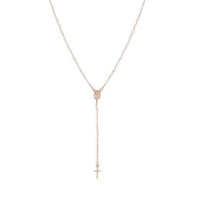 COLLANA ROSARIO IN ARGENTO 925°/°° CON PERLE