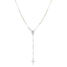 COLLANA ROSARIO PENDENTE MULTICOLOR ARGENTO 925°/°° MM3 DISCO