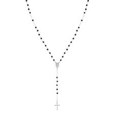 COLLANA ROSARIO PENDENTE ONICE MM3 IN ARGENTO 925°/°° CM50