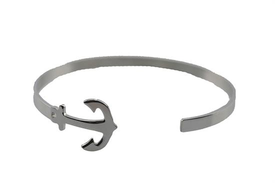 BRACCIALE MANETTA ANCORA IN ARGENTO 925°/°°