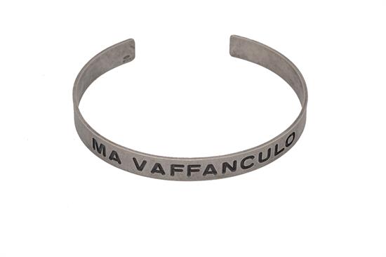 BRACCIALE MANETTA SCRITTA IN ARGENTO 925°/°°