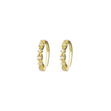 ORECCHINO EAR CUFF FIORI A FILO DORATO IN ARGENTO 925°/°° ZK