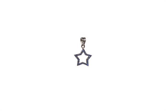 PENDENTE STELLA TRAFORATA ARGENTO 925°/°° BLACK E ZIRCONI