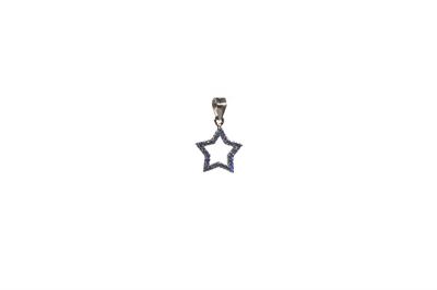 PENDENTE STELLA TRAFORATA ARGENTO 925°/°° BLACK E ZIRCONI