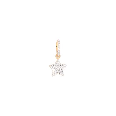 PENDENTE STELLA ROSE' IN ARGENTO 925°/°° E ZIRCONI