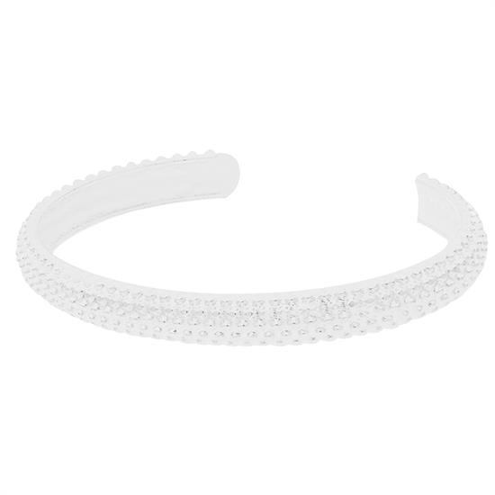 BRACCIALE MANETTA PUNTINATA IN ARGENTO 925°/°°