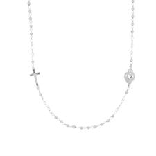 COLLANA GIROCOLLO PALLINO SLASH 3MM CUORE SACRO IN ARGENTO 925°/°°