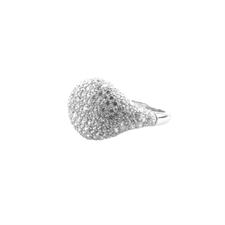 ANELLO PILLOW ZIRCONI BIANCHI SILVER IN ARGENTO 925°/°°