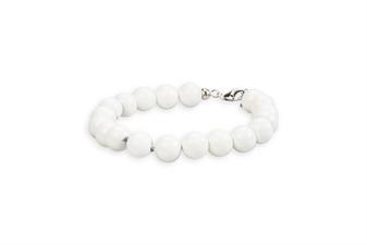 BRACCIALE SHELL MILKY CON CHIUSURA IN ARGENTO 925°/°°