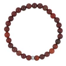 BRACCIALE ELASTICO PUBELLITE 6MM PALLINO IN ACCIAIO