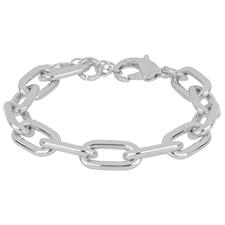 BRACCIALE MAGLIA OVALI PICCOLE IN ALLUMINIO