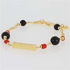 BRACCIALE BARRETTA BRILLANTINATA ONICE CORALLO ARG 925°/°°