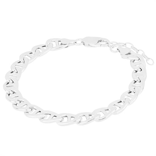 BRACCIALE TRAVERTINA VUOTA IN ARGENTO 925°/°°