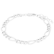 BRACCIALE 3+1 DOPPIO IN ARGENTO 925°/°°