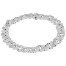 BRACCIALE GROUMETTA 8MM ZIRCONATA IN ARGENTO 925°/°°