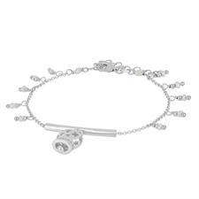 BRACCIALE BARRETTA CAMPANELLA TRAFORATA PICC PIETRE ARGENTO 925°/°°