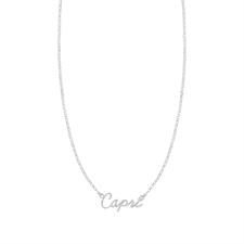 COLLANA SCRITTA CAPRI IN ARGENTO 925°/°°